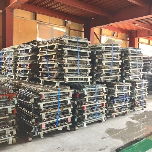 メッシュパレット中古(大) サイズ（外）：1200×1000×890(mm)