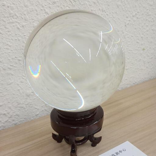 ☆綺麗☆水晶玉（練水晶）11cm　台付