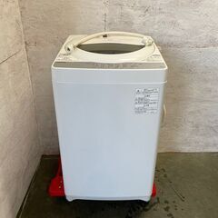 【TOSHIBA】 東芝 全自動電機洗濯機 5.0㎏  AW-5G6 2018年製 J0271 