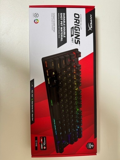 【新品未開封】HyperX　Alloy Origins Core RGB PBTメカニカルゲーミングキーボード テンキーレス