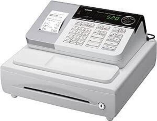 【稼働品】カシオ レジスター 8部門 小型ドロア SE-S20WE ホワイト