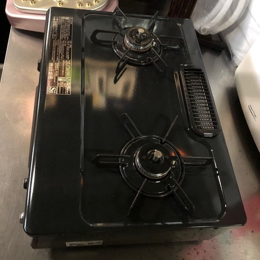 極美品 2021年 パロマ LPガス用 ガステーブル 左強火 IC-S37BM-L