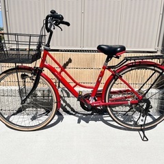 受け渡し決定！シティサイクル 自転車 26インチ 6段変速