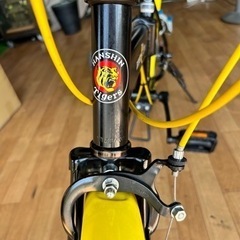 No.200 阪神タイガース　折り畳み自転車　20インチ6段変速整備済み