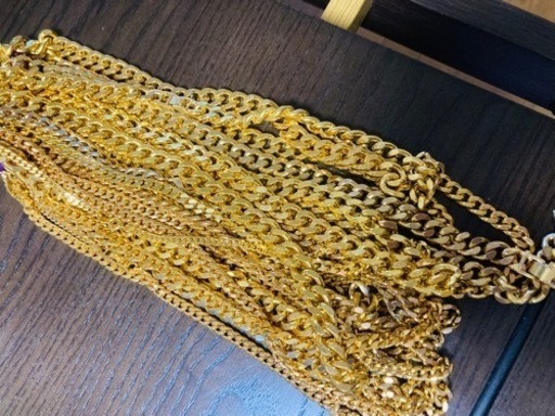 極太金メッキネックレス　まとめ売り　約1200g