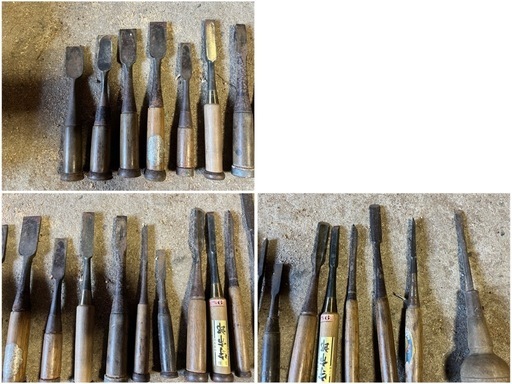 【GO-91】ノミ 鑿 セット 16本 工具 切削工具 大工道具 DIYハンドツール