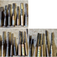 GO-91】ノミ 鑿 セット 16本 工具 切削工具 大工道具 DIYハンドツール