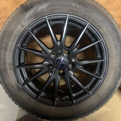 ☆バリ溝☆　weds VERVA sport　17インチ　7J　PCD114.3　5穴　ET45　ハブ径約60mm　ピレリ　スタッドレスタイヤ　215/60R17　2022年　4本  スタッドレス 整理番号：NG2024/03/21①