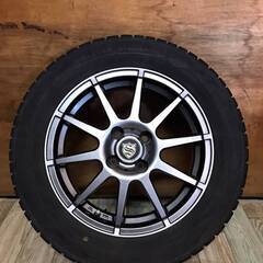 ☆9部山☆2018年スタッドレス☆　STRANGER 15インチ　5.5J　PCD100　4穴　ET38　ハブ径約67　DUNLOP WINTERMAX　175/65R15　2018年　整理番号：NG2024/07/08①