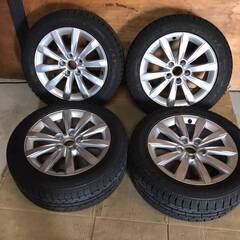 ☆9分山☆2022年製ラジアルタイヤ付☆　Audi アウディ　純正ホイール　16インチ　7J　PCD112　5穴　ET40　ハブ径約57　TOYO　GARIT 205/55R16　整理番号：NG2024/05/24②-細かいことは気にしない方限定！大ぶりサボテンさんのワッペンピアス