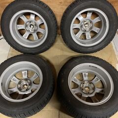 ☆バリ山☆スタッドレス☆　PRD 15インチ　6J　PCD114.3　5穴　ET53　ハブ径約74 　【TOYO GARIT G5】195/65R15　2019年　4本　整理番号：NG2024/03/20⑤