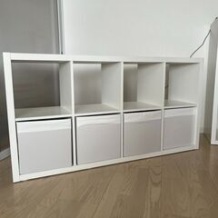 【お取引先決定】IKEA 棚 KALLAX 2x4 白 77×1...