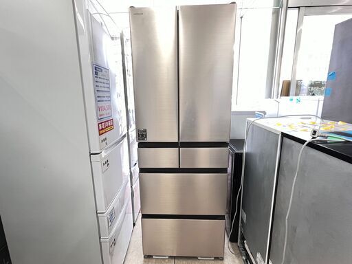 家具 生活家電　HITACHI　6ドア冷蔵庫　ブラウン