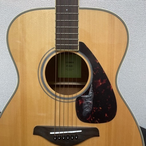 YAMAHA FS820 アコースティックギター ブラック ソフトケース付き 楽天