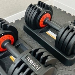 筋トレセット　ダンベル　可変式　トレーニングベンチ　トレーニングマット