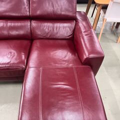 電動リクライニング カウチソファー ❕　レザーソファー❕　H35