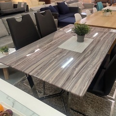 ダイニングテーブルセット　天板:石