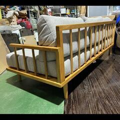 大分県中津市】カリモク ソファ W1790 3人掛ロングソファ 現行モデル J 