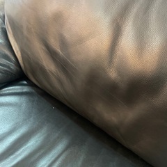 [サマーセール] IDC大塚家具　本革　2人掛けソファ