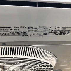 K067☆Panasonic製☆2019年製冷暖房兼用エアコン6畳用☆3