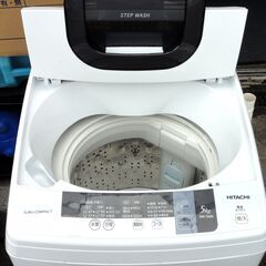 ⑥ 日立 2016年製 5.0㎏ 洗濯機 NW-5WR 5kg HITACHI 家電 札幌市