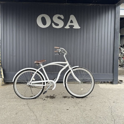 i682(O)★岐阜発　メーカー等不明 / ビーチクルーザー △ 26インチ / 自転車/ / 後ろタイヤ破れ有り / 要交換/ / 現状品　R6.4/29★