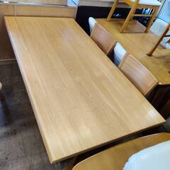 【愛品倶楽部柏店】筑波産商 タモ材 ダイニング5点セット ハーグ