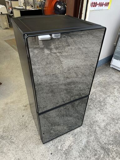【動作保証あり】TWINBIRD ツインバード 2020年 HR-EJ11B 110L 2ドア 冷凍冷蔵庫 ミラードア【管理KRR631】
