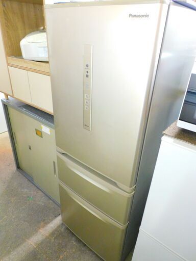 Panasonic パナソニック 3ドア冷凍冷蔵庫 左開き NR-C32HML-N 315L 自動製氷機能付き 2018年製