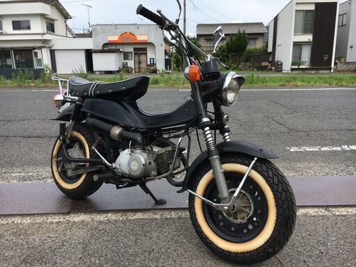 福山市 瀬戸町 スズキ バンバン50S RV50 実働 書類付き 前後5.40ワイドタイヤ 4速 規制前80km/hメーター ホワイトリボン レストア カスタムにも