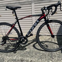 【美品】ロードバイク 　シマノ製14段変速　700×28ｃ　ﾌﾞﾗｯｸﾚｯﾄﾞ