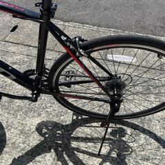 【美品】ロードバイク 　シマノ製14段変速　700×28ｃ　ﾌﾞﾗｯｸﾚｯﾄﾞ