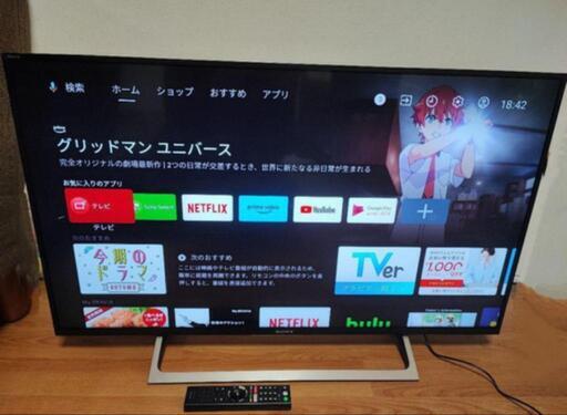 SONY BRAVIA 43V型 4K KJ-43X8000E