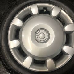 【ICE ESPORTE 155/65R14】スタッドレス【ダイハツ ムーヴキャンパス 純正ホイール 14インチ 4.5J4HPCD100+45】21年製 バリ溝　(KTM096)