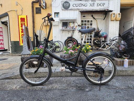 折りたたみ自転車　２０インチ　６変速　黒　配達可能