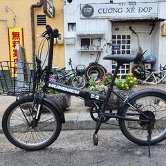 折りたたみ自転車　ＨＵＭＭＥＲ　２０インチ　６変速　黒　配達可能