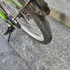 折りたたみ自転車　ＶＯＬＫＳＷＡＧＥＮ　２０インチ　６変速　カゴ　付き　緑　配達可能