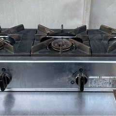 動確済み】2017年 リンナイ 業務用 卓上 3口コンロ RSB-306SV 都市ガス