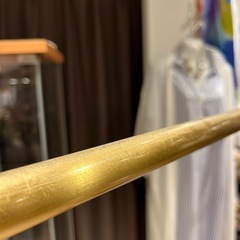 アンティークゴールドハンガーラック120cm