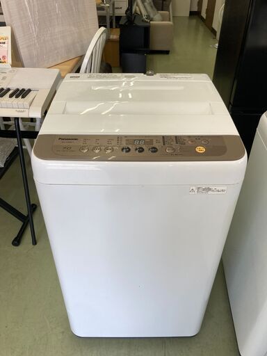 【リサイクルショップ　ピカソ　小松原】★分解洗浄済み★Panasonic 7.0kg 全自動洗濯機 2018年製 ブラウン NA-F70PB11★1103★