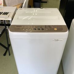 【リサイクルショップ　ピカソ　小松原】★分解洗浄済み★Panasonic 7.0kg 全自動洗濯機 2018年製 ブラウン NA-F70PB11★1103★