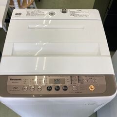 【リサイクルショップ　ピカソ　小松原】★分解洗浄済み★Panasonic 7.0kg 全自動洗濯機 2018年製 ブラウン NA-F70PB11★1103★