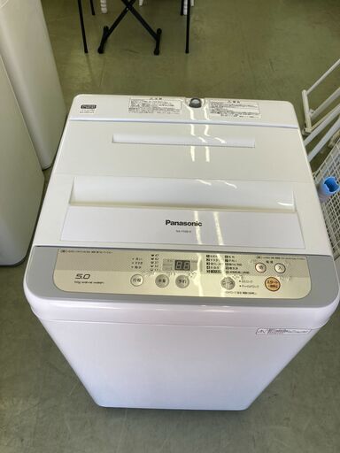 【リサイクルショップ　ピカソ　小松原】 Panasonic 全自動洗濯機 5.0kg 2017年製 シルバー NA-F50B10-S★6255★