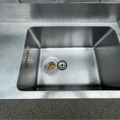 業務用 1槽シンク 幅1400×奥400×高さ840+100(