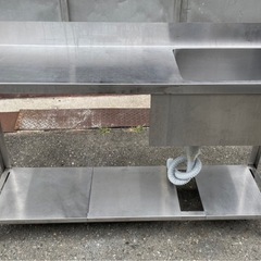 業務用 1槽シンク 幅1400×奥400×高さ840+100(