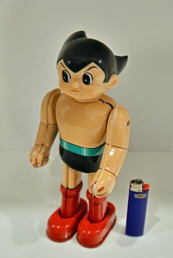 ○未使用 デッドストック(*'ω'*)○ビリケン ブリキ ゼンマイ歩行 鉄腕