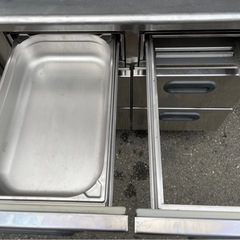 動確済み】業務用 フクシマ ドロワー冷蔵庫 RDW-40RM7 283L 単相100V 1200×