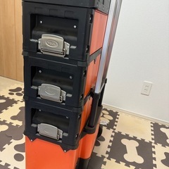 （落札者決定）工具箱　合体式ツールチェスト５段