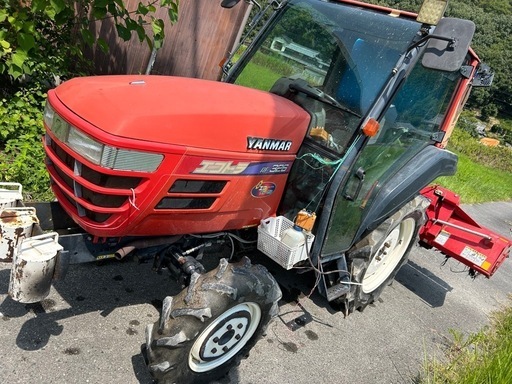 ヤンマー 26馬力トラクター AF326 エコトラ【ニプロWCS2200B 付き\u0026 ロータリーR316付き★キャビンエアコン★ 】