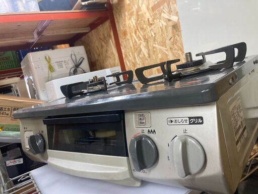 ☆中古￥9,800！大阪ガス　2口ガスコンロ　家電　210-R113型　都市ガス　2021年製　【BH038】